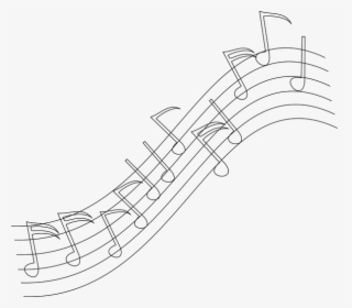 Slanted Music Notes - White Music Notes Png, Transparent Png, Free Download