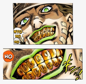 Nyo Ho Ho Gyro , Png Download - Gyro Zeppeli Normal Teeth, Transparent Png, Free Download