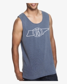 Mitchell Tenpenny Unisex Garment Washed Blue Jean Tank"  - Active Tank, HD Png Download, Free Download