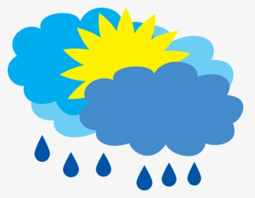 Cartoon Mostly Cloudy Weather, HD Png Download, Free Download