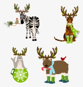 Reindeer Animals - Cartoon, HD Png Download, Free Download