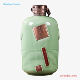 Jingdezhen Ceramic Bottle 5 Jins Of Creative Household - Glass Bottle, HD Png Download, Free Download