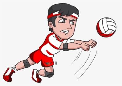 Boys Volleyball Cartoon, HD Png Download, Free Download
