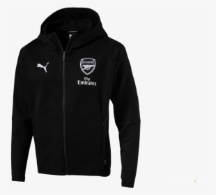 Arsenal Fc Casual Performance Hooded Jac - Hoodie, HD Png Download, Free Download