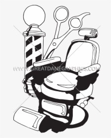 Barber Drawing At Getdrawings Com Free For - Barber Chair And Mirror Illustration, HD Png Download, Free Download