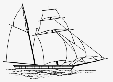 Sailing Ship - Schiff Zeichnung, HD Png Download, Free Download