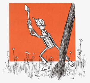 Tin Man Chopping Tree, HD Png Download, Free Download