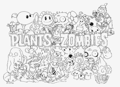 Plants Vs Zombies Coloring Pages - Plants Vs Zombies 2 To Color, HD Png Download, Free Download