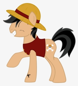 My Little One Piece - Mlp One Piece Luffy, HD Png Download, Free Download