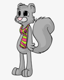 Old Squirrel Cartoon , Png Download - Gray Squirrel Cartoon, Transparent Png, Free Download