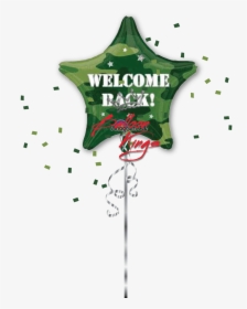 Welcome Back Camouflage Star - Welcome Back Balloons, HD Png Download, Free Download