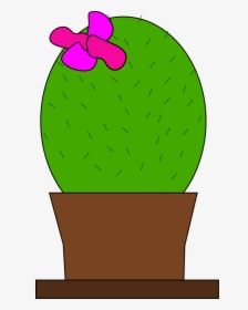 Funny Cactus Svg Clip Arts - Cactus With A Bow, HD Png Download, Free Download