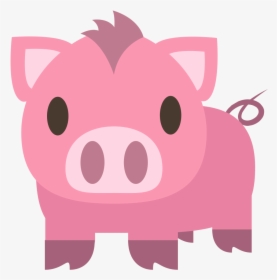 Emoji Pig Clip Art - Pig Vector Icon, HD Png Download, Free Download