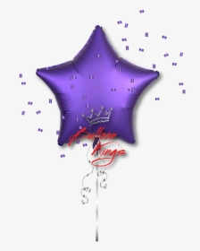 Satin Luxe Purple Royale Star - Balloon, HD Png Download, Free Download