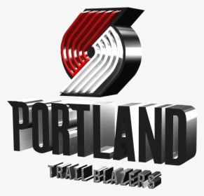 Portland Trail Blazers 2017-2018 3d Logo - Portland Trail Blazers Logo 3d, HD Png Download, Free Download