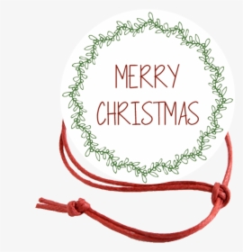 Merry Christmas Wreath Napkin Knot Product Image - Circle, HD Png Download, Free Download