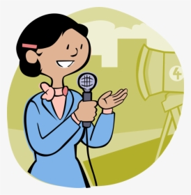 Vector Illustration Of Television Broadcast Journalism - Agents Of Socialisation Cartoon School, HD Png Download, Free Download