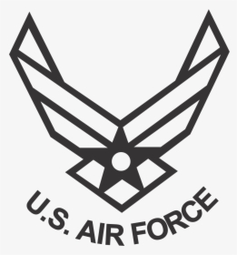 Us Air Force Logo Png - Us Air Force Logo Black And White, Transparent Png, Free Download