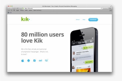 Kik Messenger, HD Png Download, Free Download