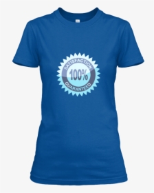 Blue Women Relaxed T-shirt With The 100% Satisfaction - Active Shirt, HD Png Download, Free Download