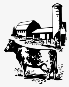 Cow And Farm Clip Art, HD Png Download, Free Download