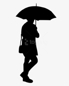 Free Png Woman Umbrella Silhouette Png - Umbrella Man Silhouette Png, Transparent Png, Free Download