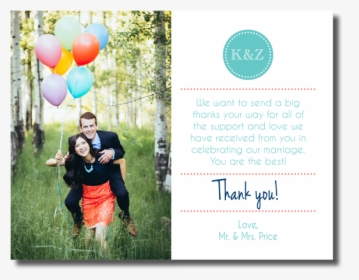 Thank You One Sided - Balloon, HD Png Download, Free Download