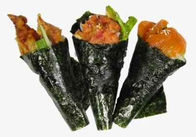 Three Handroll Special - Smoked Eel Asparagus Hand Roll, HD Png Download, Free Download