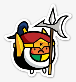 Sushi Roll Warrior Sticker, HD Png Download, Free Download