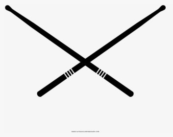Drum Sticks Coloring Page - Arnis Sticks Designs Black And White, HD Png Download, Free Download