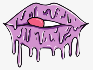 #lip #lips #lipstick #goo #slime #dripping #melting, HD Png Download, Free Download