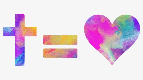 Cross Equals Love Png - Heart, Transparent Png, Free Download