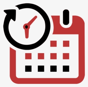 Schedule Icon 2 With Black - Time And Date Icon Png, Transparent Png, Free Download