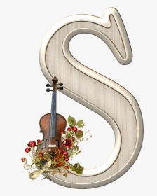 Violin With Flowers, HD Png Download, Free Download