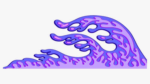 Purple Wave Clip Art - Purple Waves Clip Art, HD Png Download, Free Download