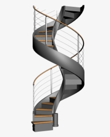 Transparent Spiral Staircase, HD Png Download, Free Download