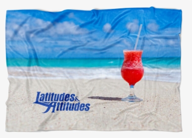 Tropical Drink Fleece Blanket"  Class= - Happy Birthday Beach Drink Images For Her, HD Png Download, Free Download