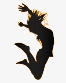 Free Png Download Jumping Girl Silhouette Png Images - Trampoline Jumping Clipart Png, Transparent Png, Free Download