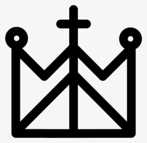Royal Catholic Crown With A Cross - Crowns With Straight Lines, HD Png Download, Free Download