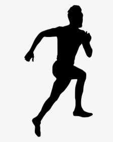 Man Sprinting Silhouette - Silhouette, HD Png Download, Free Download