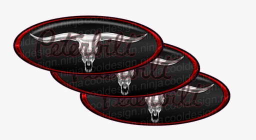 Red/black Bull Skull Peterbilt Emblem Skins - Emblem, HD Png Download, Free Download