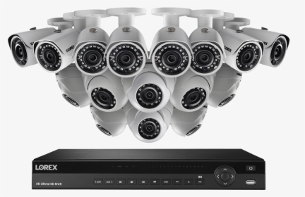 2k Ip Security Camera System With 16 Channel Nvr And - Security Camera System 4k, HD Png Download, Free Download