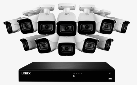 4k Ultra Hd Ip Nvr System With 12 Outdoor 4k Ip Cameras, - Ip Camera, HD Png Download, Free Download