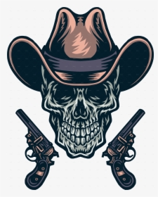 Skull And Crossbones Traditional Tattoo Pirate Color, HD Png Download, Free Download
