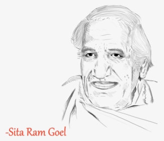 Sita Ram Goel - Sketch, HD Png Download, Free Download