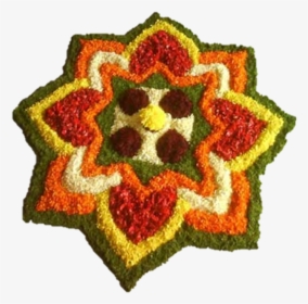 Poo Kolam With Flowers, HD Png Download, Free Download