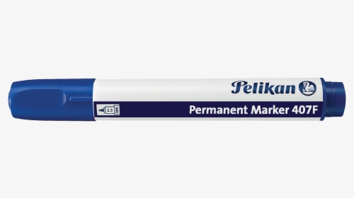 Permanent Marker 407f Blue - Marker Pen, HD Png Download, Free Download