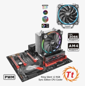 Thermaltake Riing Silent 12 Red, HD Png Download, Free Download