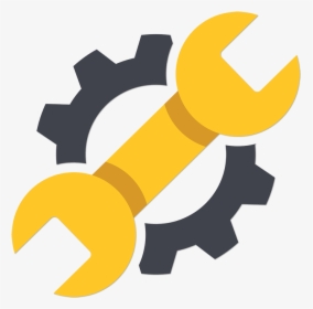 Computer Parts Flat Design Clipart , Png Download - Tools Logo Yellow, Transparent Png, Free Download