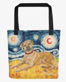 Rhodesian Ridgeback Starry Night Tote, HD Png Download, Free Download